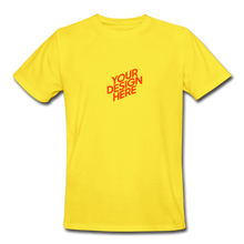 Lade das Bild in den Galerie-Viewer, Workwear T-Shirt Arbeitskleidung T-Shirt Herren/Männer selbst gestalten und bedrucken - Gelb
