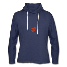Lade das Bild in den Galerie-Viewer, Light Sweatshirt Hoodie Herren/Männer selbst gestalten und bedrucken - Navy meliert

