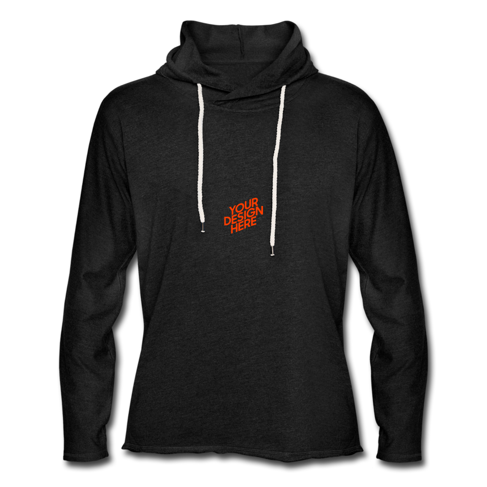 Light Sweatshirt Hoodie Herren/Männer selbst gestalten und bedrucken - Anthrazit