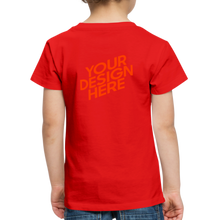 Lade das Bild in den Galerie-Viewer, Kids&#39; Premium T-Shirt selbst gestalten und bedrucken - Rot
