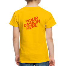Lade das Bild in den Galerie-Viewer, Kids&#39; Premium T-Shirt selbst gestalten und bedrucken - Sonnengelb
