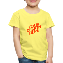 Lade das Bild in den Galerie-Viewer, Kids&#39; Premium T-Shirt selbst gestalten und bedrucken - Gelb
