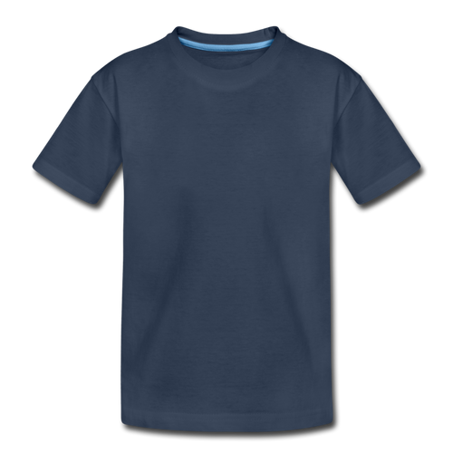 Teenager Premium Bio T-Shirt selbst gestalten und bedrucken - Navy