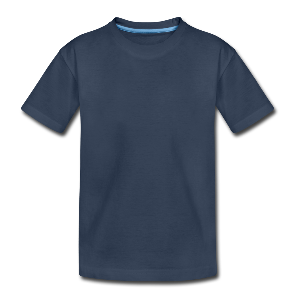 Teenager Premium Bio T-Shirt selbst gestalten und bedrucken - Navy