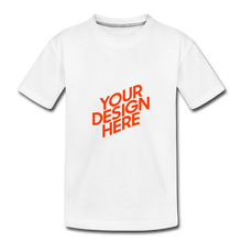 Lade das Bild in den Galerie-Viewer, Toddler Premium Bio T-Shirt selbst gestalten und bedrucken - Weiß
