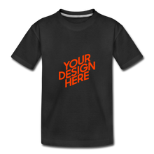 Lade das Bild in den Galerie-Viewer, Toddler Premium Bio T-Shirt selbst gestalten und bedrucken - Schwarz
