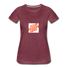 Lade das Bild in den Galerie-Viewer, Women’s Premium T-Shirt - Bordeauxrot meliert
