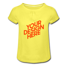 Lade das Bild in den Galerie-Viewer, T-Shirt with Ruffles selbst gestalten und bedrucken - Gelb
