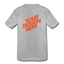 Lade das Bild in den Galerie-Viewer, Jungen Premium T-Shirt selbst gestalten und bedrucken - Grau meliert
