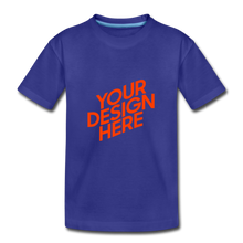 Lade das Bild in den Galerie-Viewer, Jungen Premium T-Shirt selbst gestalten und bedrucken - Königsblau
