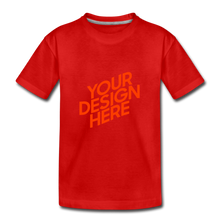 Lade das Bild in den Galerie-Viewer, Jungen Premium T-Shirt selbst gestalten und bedrucken - Rot
