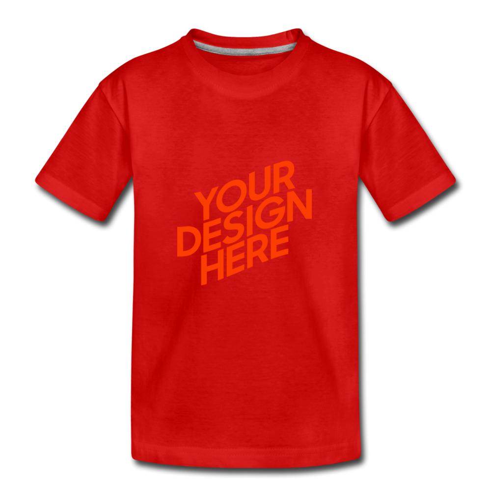 Jungen Premium T-Shirt selbst gestalten und bedrucken - Rot
