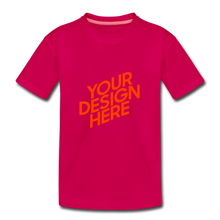 Lade das Bild in den Galerie-Viewer, Jungen Premium T-Shirt selbst gestalten und bedrucken - dunkles Pink
