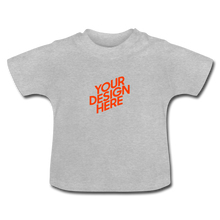 Lade das Bild in den Galerie-Viewer, Baby T-Shirt selbst gestalten und bedrucken - Grau meliert
