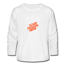 Lade das Bild in den Galerie-Viewer, Teenager Longsleeve mit vollem Arm - Weiß
