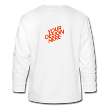 Lade das Bild in den Galerie-Viewer, Teenager Longsleeve mit vollem Arm - Weiß
