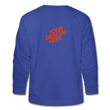 Lade das Bild in den Galerie-Viewer, Teenager Longsleeve mit vollem Arm - Royalblau
