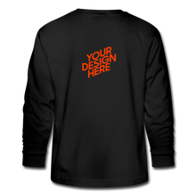 Lade das Bild in den Galerie-Viewer, Teenager Longsleeve mit vollem Arm - Schwarz
