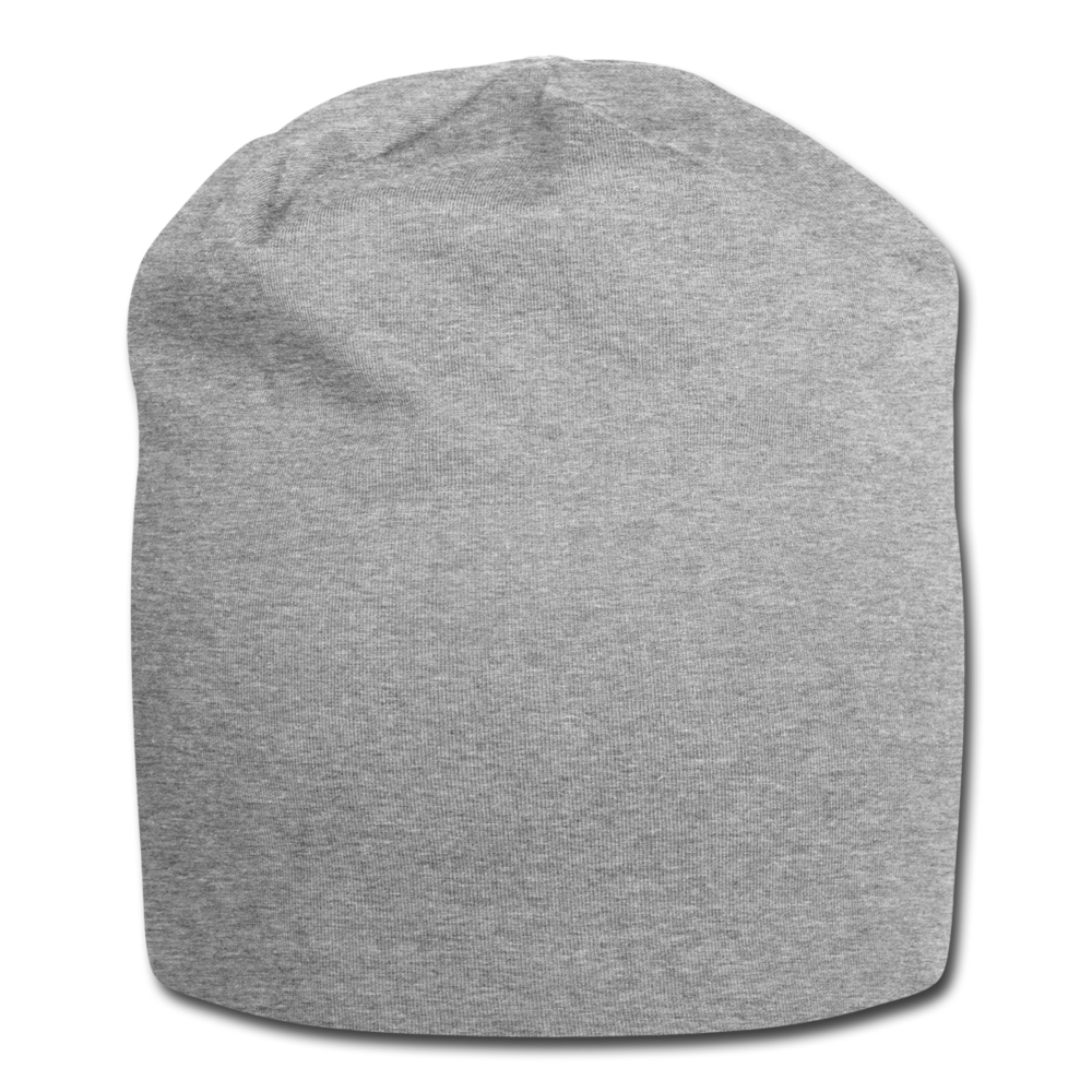 Jersey Beanie selbst gestalten und bedrucken - Grau meliert