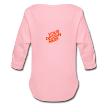 Lade das Bild in den Galerie-Viewer, Organic Longsleeve Baby Bodysuit selbst gestalten und bedrucken - Hellrosa

