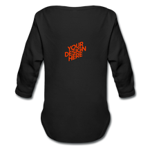 Lade das Bild in den Galerie-Viewer, Organic Longsleeve Baby Bodysuit selbst gestalten und bedrucken - Schwarz
