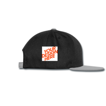 Lade das Bild in den Galerie-Viewer, Snapback Cap selbst gestalten und bedrucken - Schwarz/Grau
