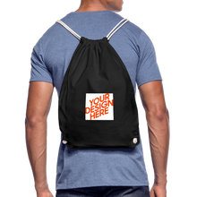 Lade das Bild in den Galerie-Viewer, Kordelzugtasche selbst gestalten und bedrucken - Schwarz
