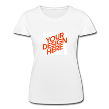 Lade das Bild in den Galerie-Viewer, T-Shirt Damen/Frauen selbst gestalten und bedrucken - Weiß
