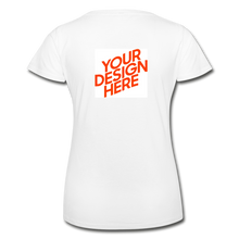 Lade das Bild in den Galerie-Viewer, T-Shirt Damen/Frauen selbst gestalten und bedrucken - Weiß
