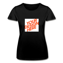 Lade das Bild in den Galerie-Viewer, T-Shirt Damen/Frauen selbst gestalten und bedrucken - Schwarz
