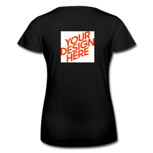 Lade das Bild in den Galerie-Viewer, T-Shirt Damen/Frauen selbst gestalten und bedrucken - Schwarz
