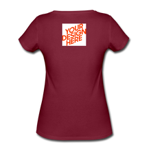Lade das Bild in den Galerie-Viewer, Damen Bio-T-Shirt von Stanley &amp; Stella selbst gestalten und bedrucken - Burgunderrot
