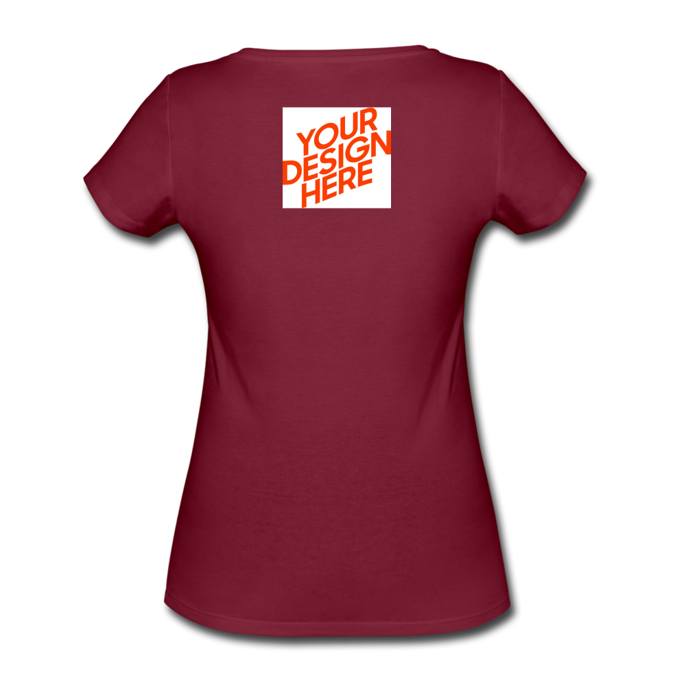 Damen Bio-T-Shirt von Stanley & Stella selbst gestalten und bedrucken - Burgunderrot