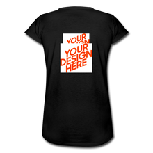 Lade das Bild in den Galerie-Viewer, Women’s Vintage T-Shirt elbst gestalten und bedrucken - Schwarz
