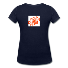 Lade das Bild in den Galerie-Viewer, Damen Bio T-Shirt mit V-Ausschnitt von Stanley &amp; Stella selbst gestalten und bedrucken - Navy
