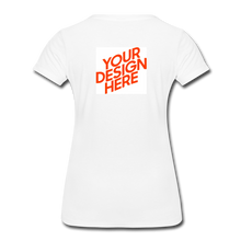 Lade das Bild in den Galerie-Viewer, Premium T-Shirt Damen/Frauen selbst gestalten und bedrucken - Weiß
