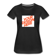 Lade das Bild in den Galerie-Viewer, Premium T-Shirt Damen/Frauen selbst gestalten und bedrucken - Schwarz
