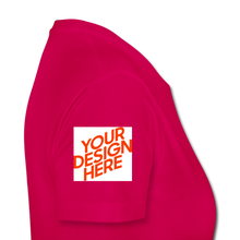 Lade das Bild in den Galerie-Viewer, Premium T-Shirt Damen/Frauen selbst gestalten und bedrucken - dunkles Pink
