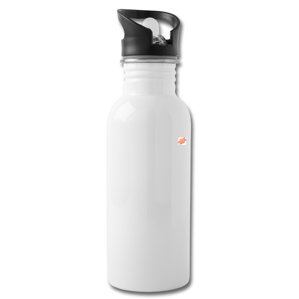 Wasserflasche  selbst gestalten und bedrucken - Weiß