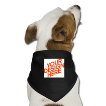 Lade das Bild in den Galerie-Viewer, Hund Bandana selbst gestalten und bedrucken - Schwarz
