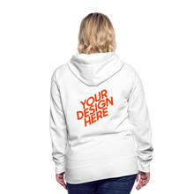 Lade das Bild in den Galerie-Viewer, Damen/Frauen selbst gestalten und bedrucken Premium Hoodie - Weiß
