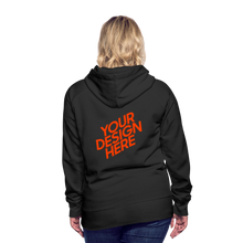 Lade das Bild in den Galerie-Viewer, Damen/Frauen selbst gestalten und bedrucken Premium Hoodie - Schwarz
