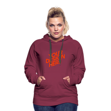 Lade das Bild in den Galerie-Viewer, Damen/Frauen selbst gestalten und bedrucken Premium Hoodie - Bordeaux

