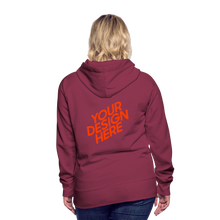 Lade das Bild in den Galerie-Viewer, Damen/Frauen selbst gestalten und bedrucken Premium Hoodie - Bordeaux
