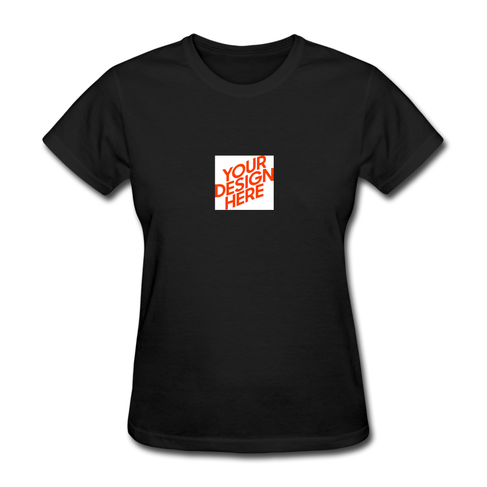Frauen Gildan Heavy T-Shirt selbst gestalten und bedrucken - Schwarz