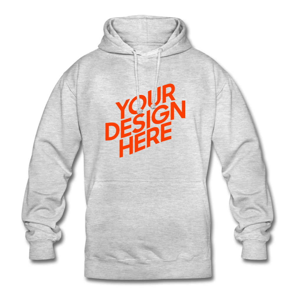 Bunte Viele Farbe zu wahlen Hoodie Damen/Frauen selbst gestalten und bedrucken - Hellgrau meliert