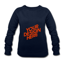 Lade das Bild in den Galerie-Viewer, Bio Sweatshirt by Stanley &amp; Stella Damen/Frauen selbst gestalten und bedrucken - Navy
