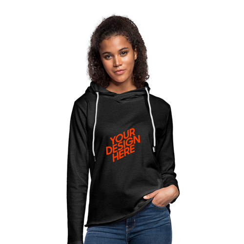 Light Unisex Sweatshirt Hoodie Damen/Frauen selbst gestalten und bedrucken - Anthrazit