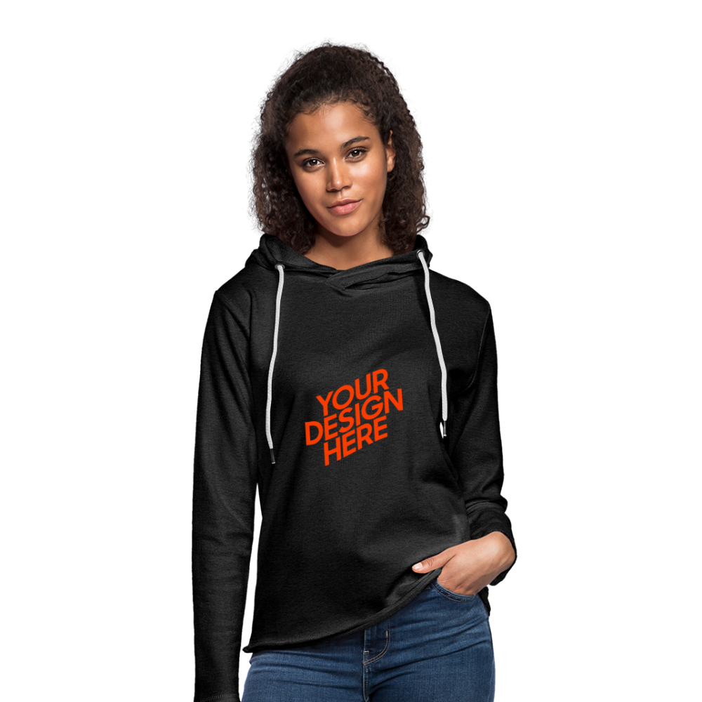 Light Unisex Sweatshirt Hoodie Damen/Frauen selbst gestalten und bedrucken - Anthrazit