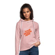 Lade das Bild in den Galerie-Viewer, Light Unisex Sweatshirt Hoodie Damen/Frauen selbst gestalten und bedrucken - Rosa-Creme meliert
